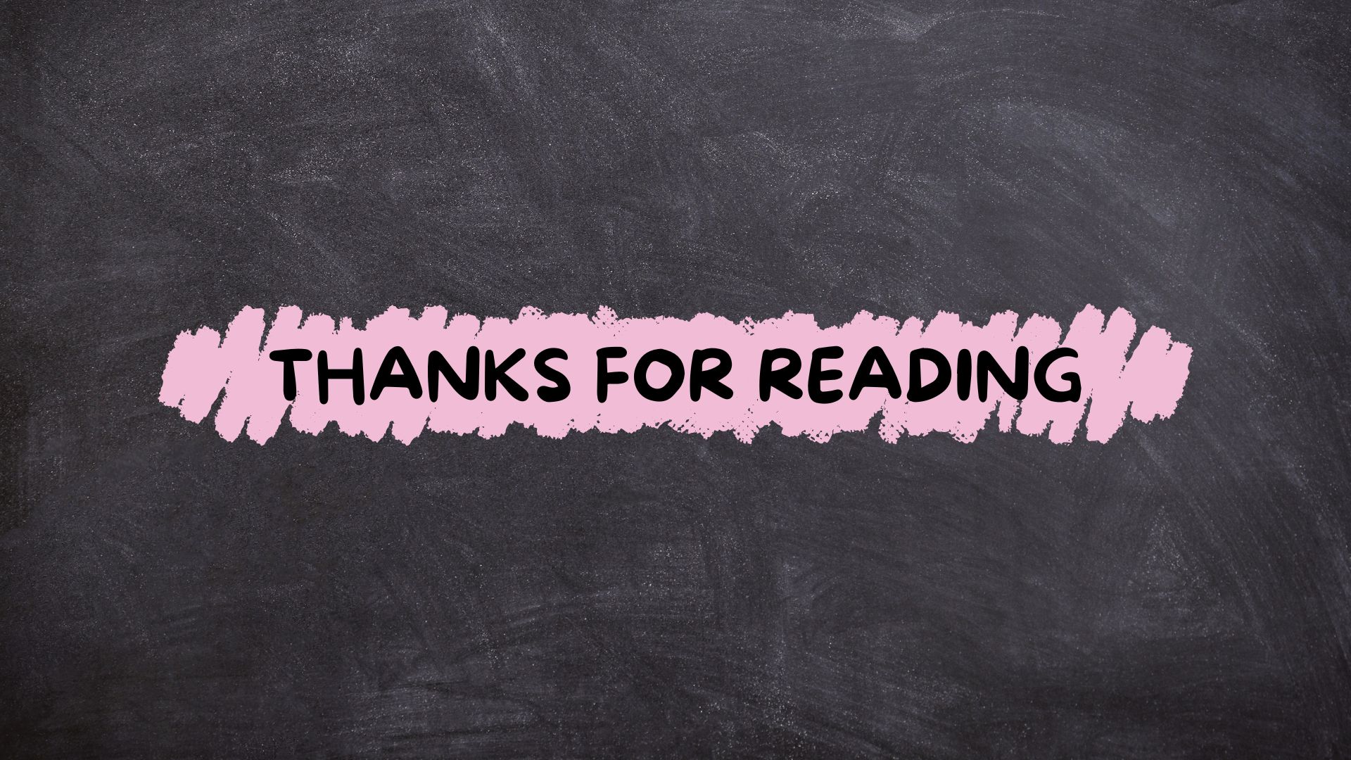 thanks for reading